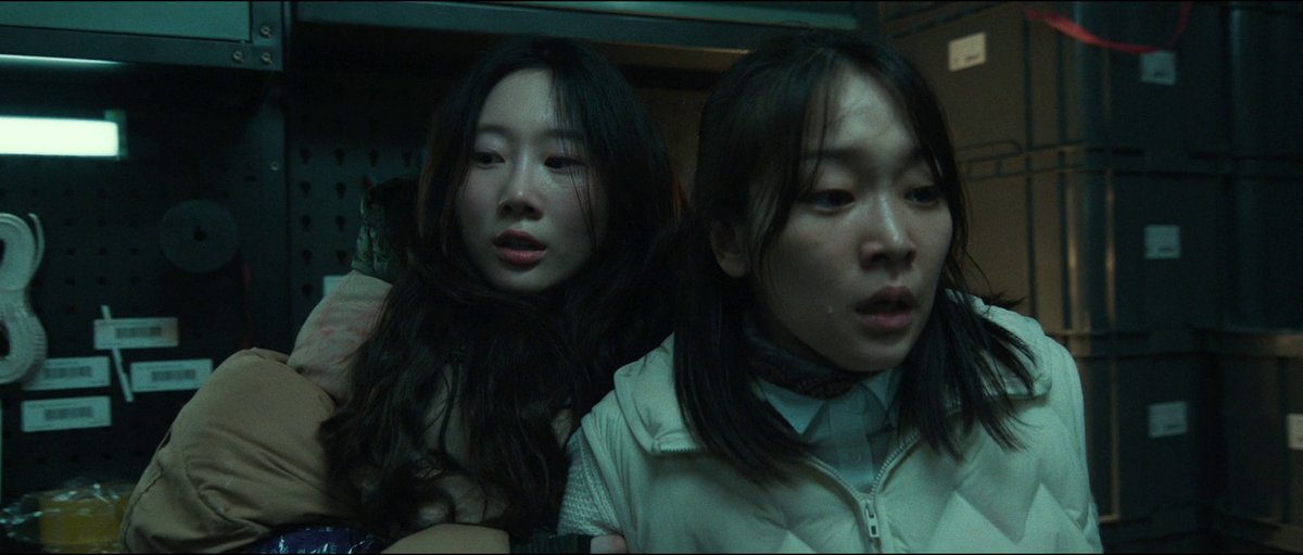 ConsciousSoup_'s tweet photo. I enjoyed Colony, the third zombie pic from Train to Busan writer director Yeon Sang-ho. For me it's not on the level of the previous two films but it's still slick, inventive and entertaining. Yeon is clearly more interested here in the idea of zombies as a living organism, a group consciousness mutating and adapting to its surroundings in ways that compel the humans to constantly switch tactics to survive. It's this more than anything that keeps the viewer's attention. Otherwise too many of the characters feel underwritten and therefore uninvolving, something not helped by the director's complete lack of sentimentality towards killing them off. You never feel you really get to know or like any of these people the way you did Don Lee or that wonderful little girl in Train to Busan. Colony also feels thematically muddled. Ironically its point about the misunderstandings and inability to communicate between people (which turn out to have a very personal connection between heroine and villain) doesn't amount to much more than a shrug from the viewer when finally revealed. The film has lots of intriguing ideas yet it seems beyond Yeon to combine them all into something above the satisfactory yet standard action beats  of the modern zombie film. But I do want to emphasize I did enjoy Colony and there's one genuinely shocking moment in it that's probably as much a homage to George Romero's Dawn of the Dead as anything else. I won't spoil it but if you know the 1978 classic you'll recognise it as soon as you see it. 
#ColonyFilm