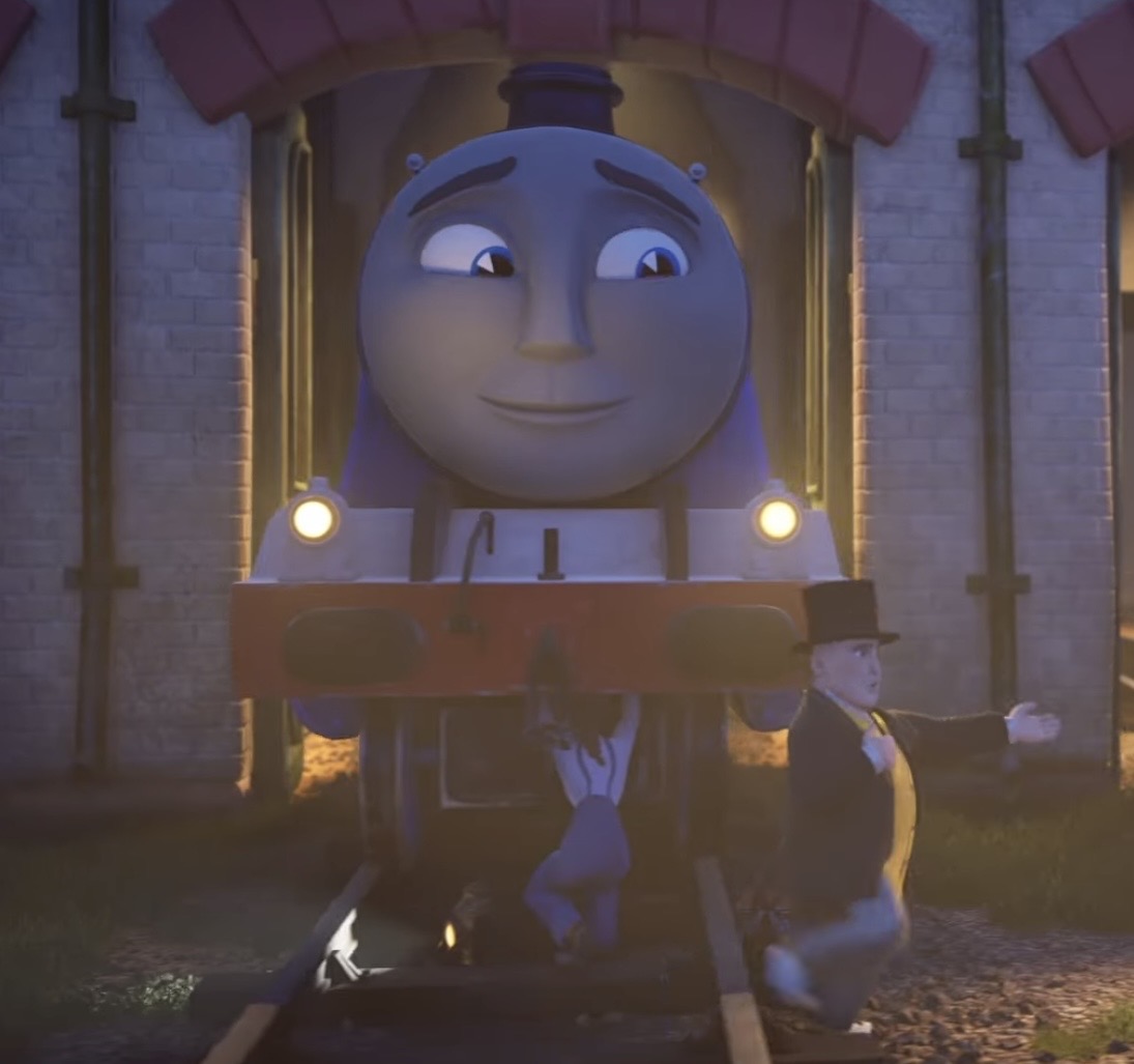 GoddessChoo_'s tweet photo. Lowkey, I love the small detail here of this workwoman performing maintenance under Gordon. 
It’s things like this in T&amp;F I love and missed seeing bc it really emphasize the engines being working machines that are routinely checked over and are properly looked after with care. https://t.co/ciirGcnrIW