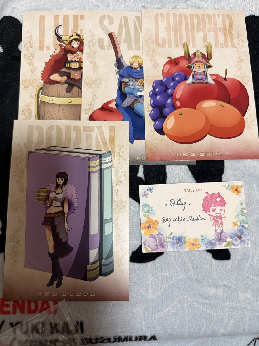 yocchin_RenVan's tweet photo. ゆるぼ【交換】ワンピース アニメイト 特典 メモリアルクリアシート ポスカ ラウンドワン 
譲）ルフィ、ナミ、サンジ、ウソップ、チョッパー、ロビン 画像のもの
求）ゾロ （ラウワンはゾロサンジ）
都内手渡しまたは郵送

#Daisy交換譲渡 https://t.co/gB8AmkkeEW