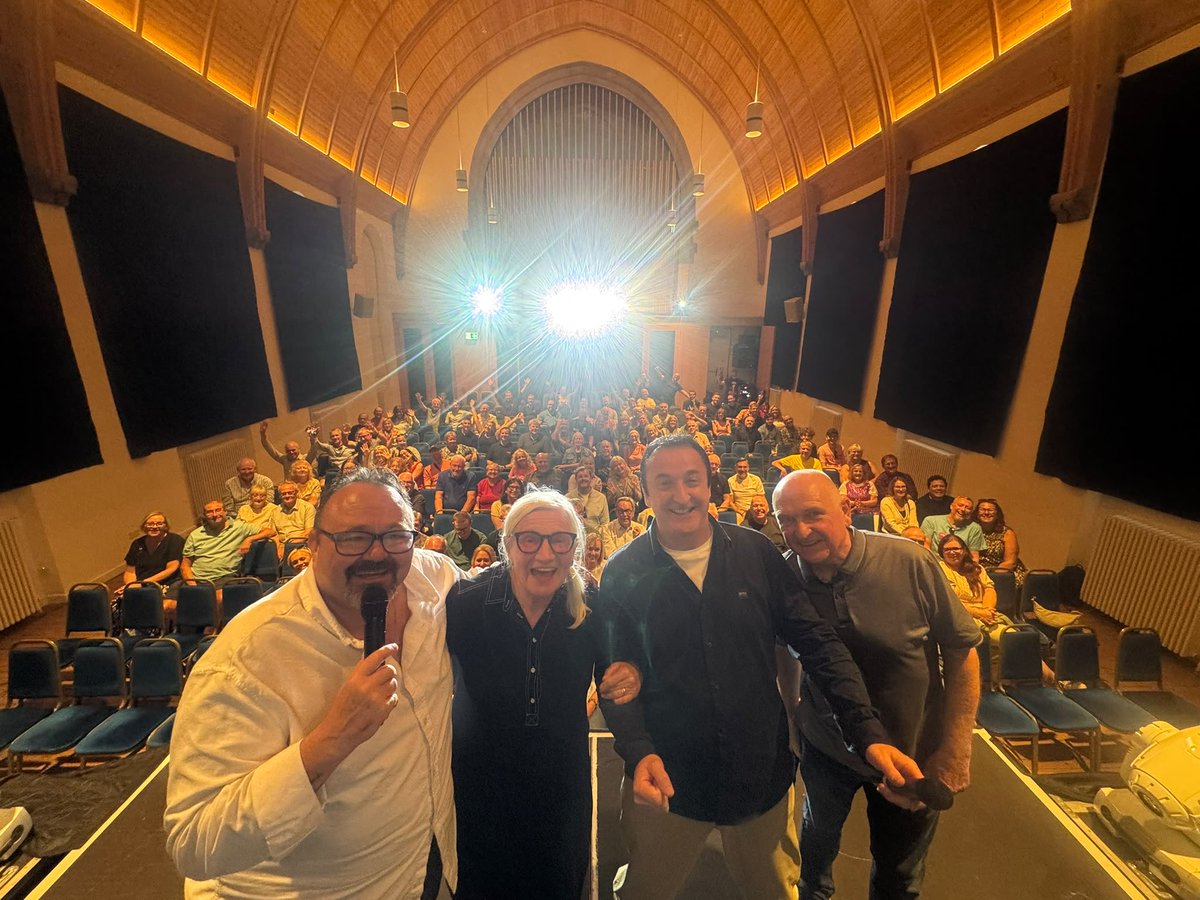 Fitzyfella's tweet photo. Great fun at the ‘How Far Away Are They’ Phoenix Nights Q&amp;A in Edinburgh. Coming to a venue near you soon! https://t.co/t4qNJP3ylb