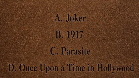 realcitizen01's tweet photo. Which movie won the Academy Award for Best Picture in 2020? https://t.co/4xxldqjl6v