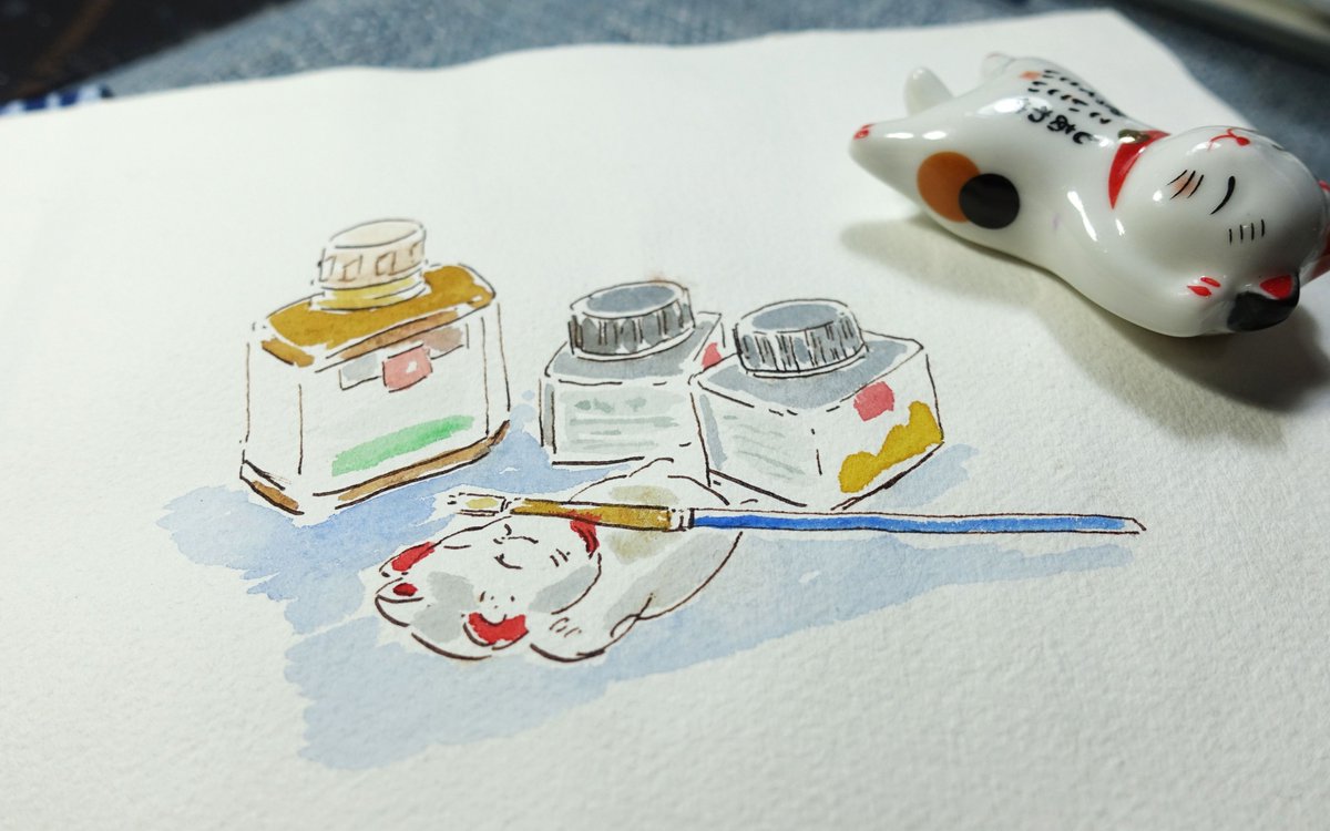 Pp79181953's tweet photo. [Looking for a fun new hobby Try watercolor sketching—easy to start, no fancy tools needed, perfect for quiet evenings!]， https://t.co/MsYEJoGZlZ