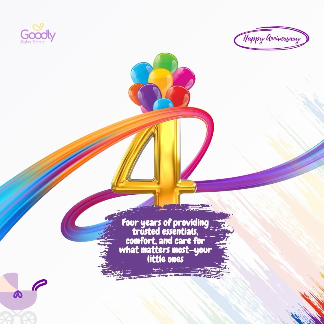 GoodlyBabyNG's tweet photo. Celebrating 4 YEARS of Goodly Baby Shop! 🎉👶

Four years of trusted essentials, cozy nursery moments, and supporting parents every step of the way. Thank you to all the amazing families who have made us part of their story

Drop a ❤️ in the comments to celebrate with us https://t.co/wgJbgtfuEn