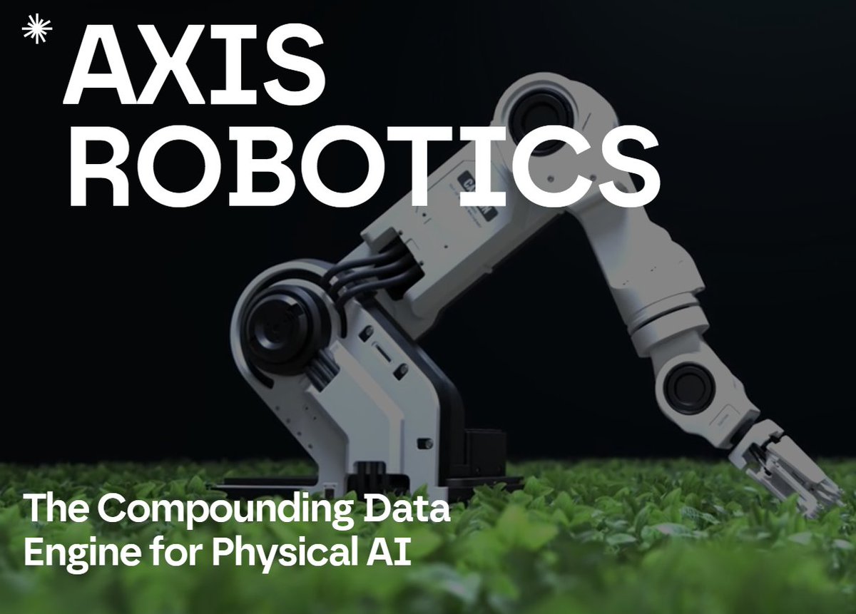 davidbasser69's tweet photo. Everyone talks about building better robotics models.

But a model can only learn from what the data teaches it.

That’s why I think the real physical AI race is becoming a data race.

@AxisRobotics is interesting to me because they’re focused on scaling the part that could matter most: collecting, improving, and diversifying the data robots learn from.

Better models are important.

But without better data, how far can they really go?