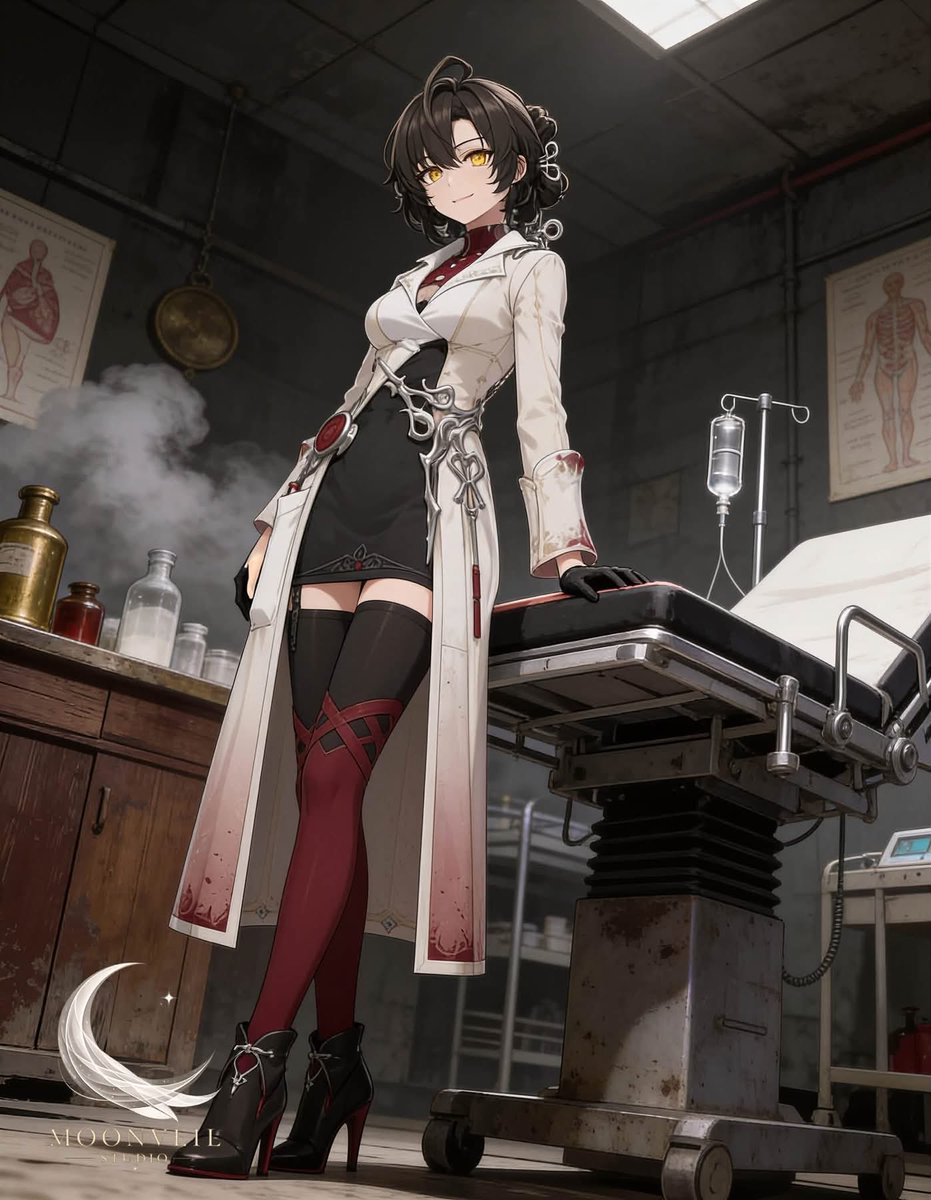 _MoonveilStudio's tweet photo. I’m not finished for the day.
There are still patients to examine, notes to review, and problems to solve.
You can wait outside… unless you’re volunteering to be next.
#Firtho #SilverPalace #anime #fanart #illustration https://t.co/xQTGBMXOnU