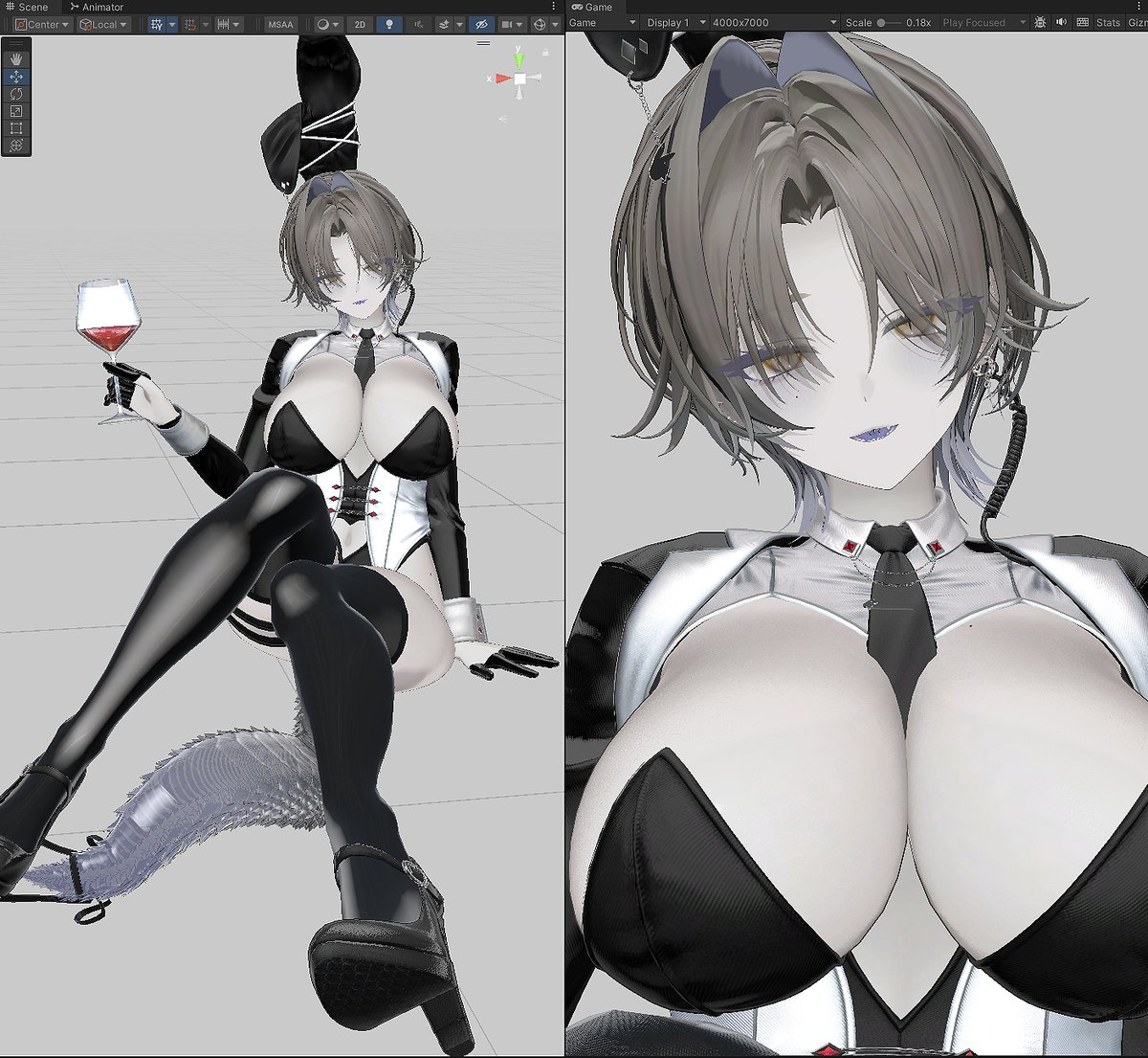 mizuki_VRC's tweet photo. うおおバニー https://t.co/HT9lsRFS9Q