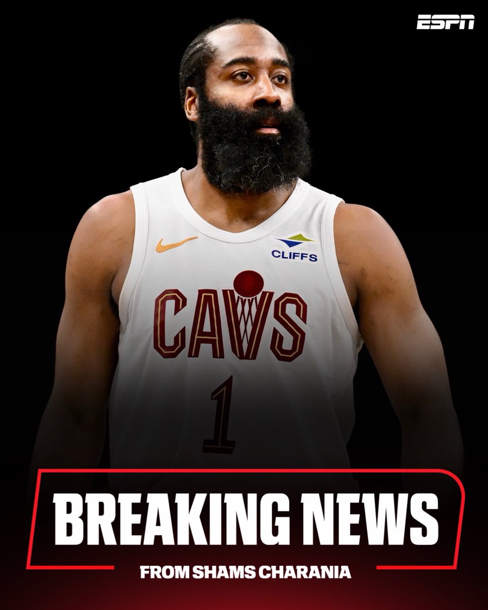 CLEsportsTalk's tweet photo. BREAKING: #Cavs James Harden has agreed to a new three-year, $97 million contract to return to the Cleveland Cavaliers, with a player option and a trade kicker!!! https://t.co/p2LikWdMvG