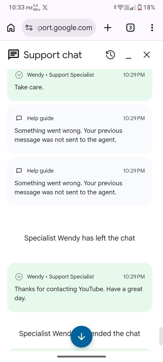 AbhishekGa74545's tweet photo. @TeamYouTube @YouTube You can see that YouTube chat support does not help at all. My channel has been removed 3 times due to a YouTube system error. I just want my review to be done manually and not by auto ai , I have sent you all the proof in DM. https://t.co/uKwrTfo7cO