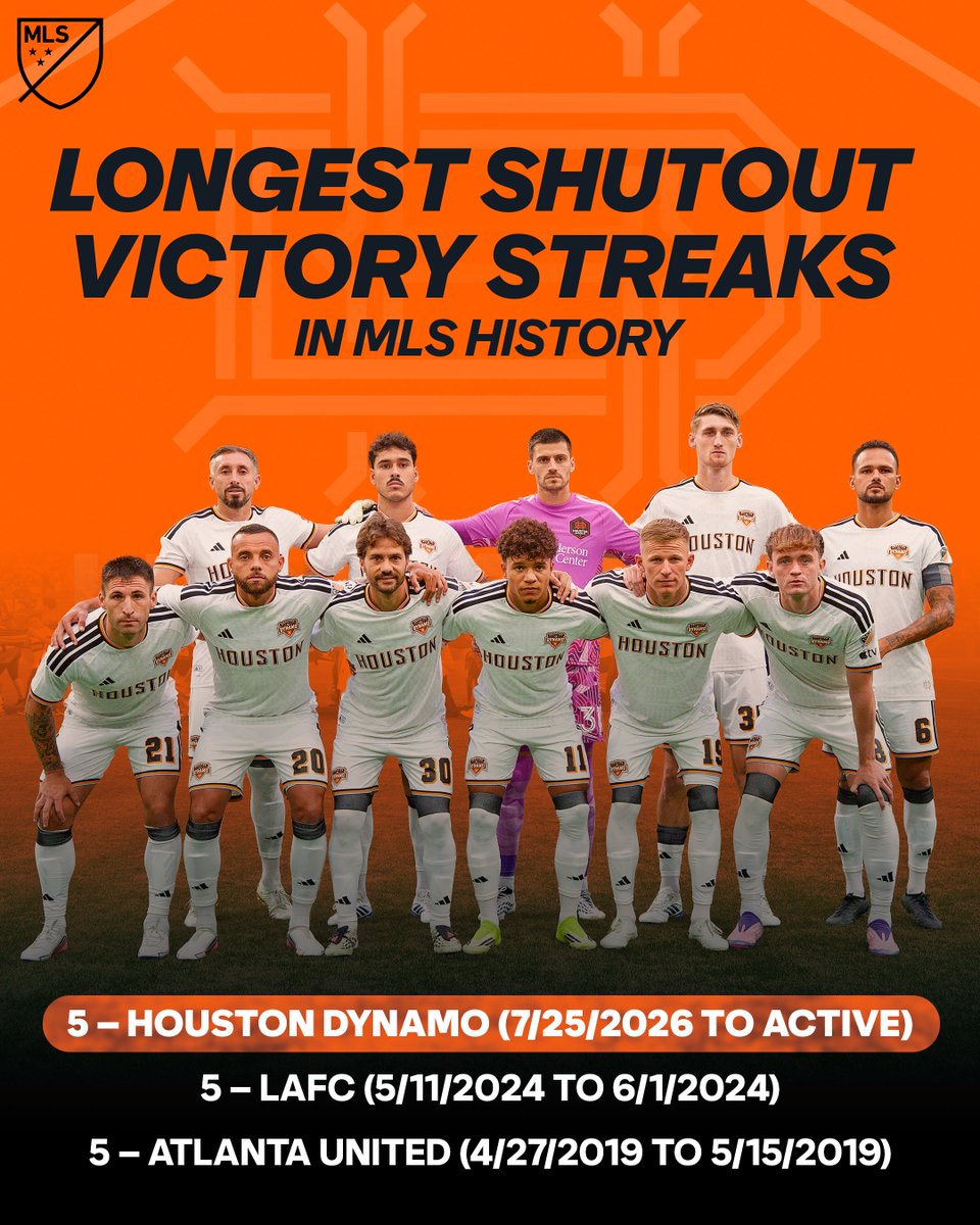 MLS's tweet photo. Thou shall not pass. ❌

The @HoustonDynamo back line has been a BRICK WALL. https://t.co/H4963F9QmN