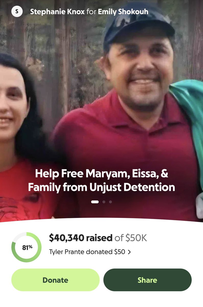 Tarikh_Eran's tweet photo. 66 Americans were held hostage by Masoumeh Ebtekar for 444 days

Today her family has set up a gofundme to fight tooth and nail to stay in America

This ghoul hasn’t condemned his terrorist mother for hostage taking or supporting the killing of Iranian protesters. https://t.co/Vz4mbWsU3t