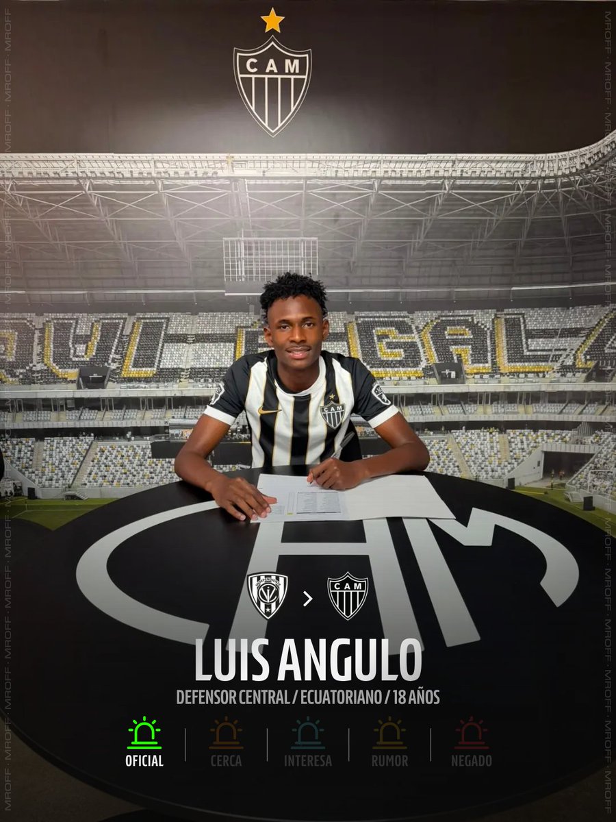 MrOFFSIDER's tweet photo. Luis Angulo, joven zaguero central de las formativas de Independiente del Valle, firmó su traspaso al Atlético Mineiro. Destacó como capitán durante su proceso formativo. https://t.co/jthBjkeKpX