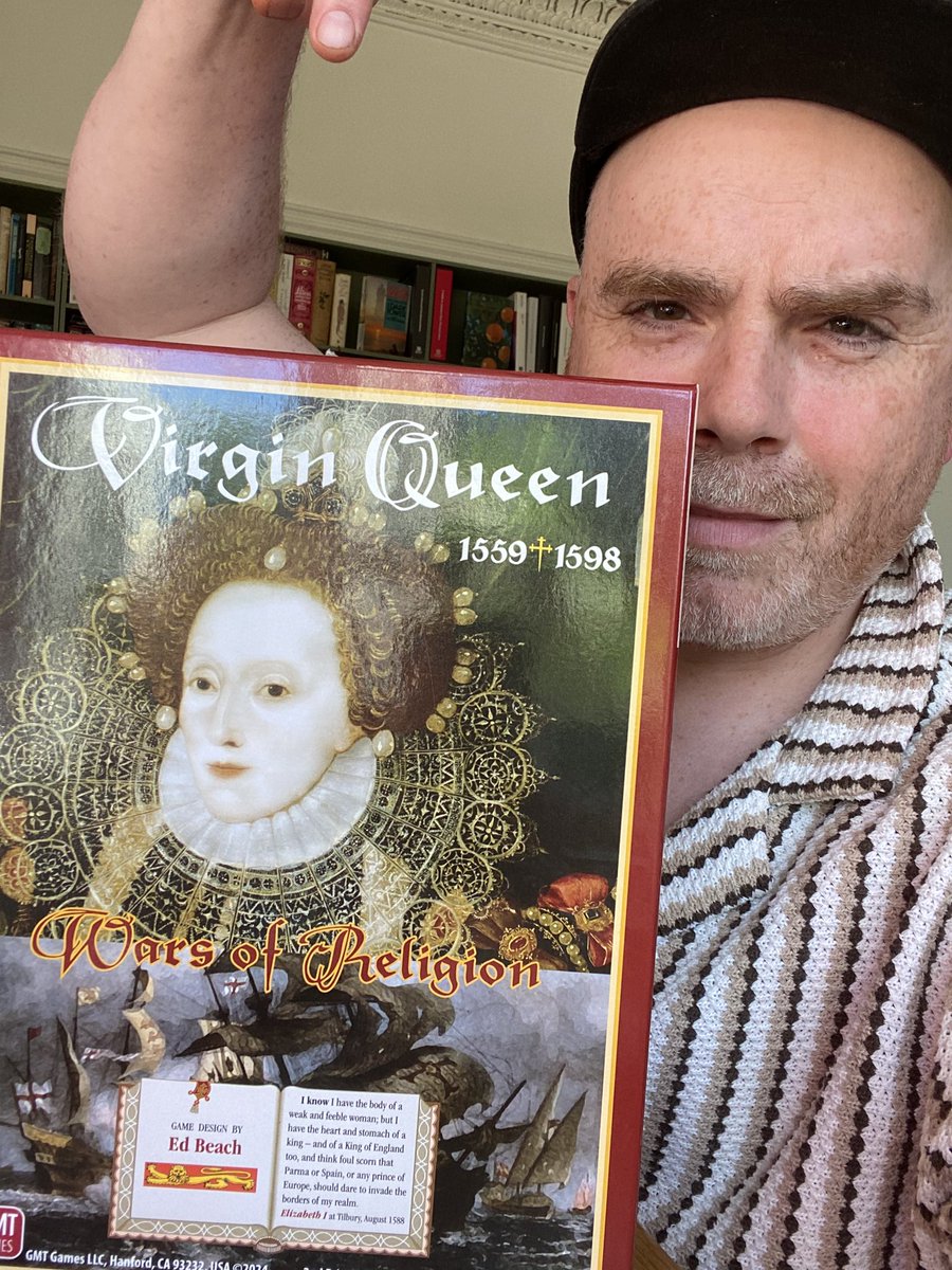 robertflorence's tweet photo. You may have just listened to the great series “Elizabeth I vs The Catholics” on @dcsandbrook and @holland_tom’s @TheRestHistory. I always say that for every matter of history there is a great game. And my recommendation this time is Virgin Queen from GMT Games. https://t.co/9lb9wV8sIl