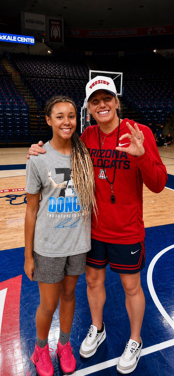 CourtVision2030's tweet photo. Grateful for the opportunity to attend the University of Arizona Women’s Basketball Elite Camp! 🐻⬇️

Thank you @ArizonaWBBall and the entire coaching staff for an amazing experience. 

#ArizonaWBB #BearDown #GirlsBasketball #WomensBasketball #BasketballRecruiting 
#classof2030 https://t.co/A4GOYoNHwz