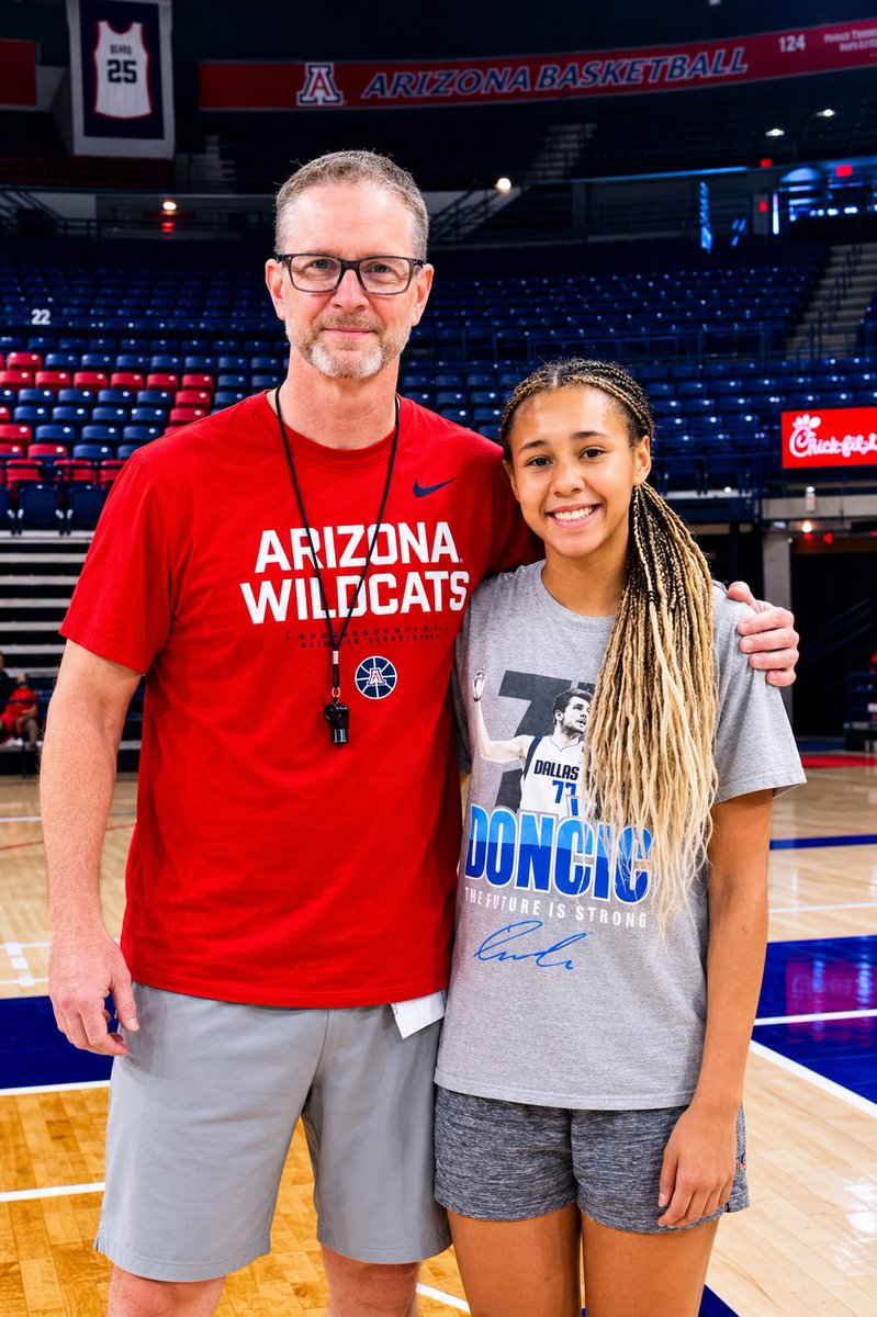 CourtVision2030's tweet photo. Grateful for the opportunity to attend the University of Arizona Women’s Basketball Elite Camp! 🐻⬇️

Thank you @ArizonaWBBall and the entire coaching staff for an amazing experience. 

#ArizonaWBB #BearDown #GirlsBasketball #WomensBasketball #BasketballRecruiting 
#classof2030 https://t.co/A4GOYoNHwz