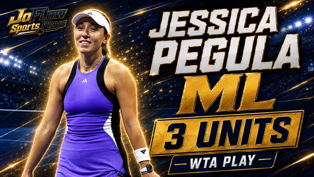 Joflows11's tweet photo. WTA Cincinnati Play

Jessica Pegula ML

3 Units

Lock In! https://t.co/K1NYjyAVjS