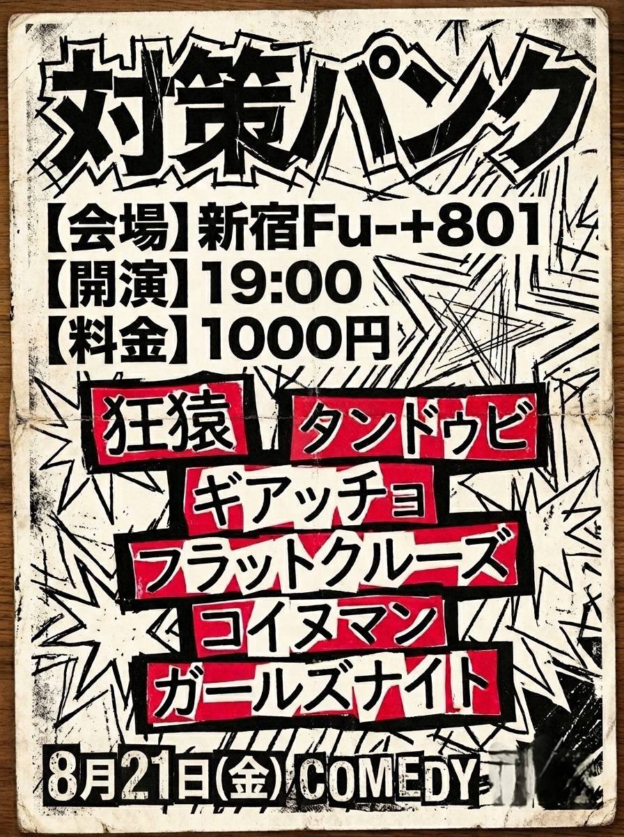 j_315_n's tweet photo. こちら本日夕方です！
ユニットライブです！
最後になる回なのでお願い致します🙇
※狂猿はお休みです。 https://t.co/nRY6jND4kj