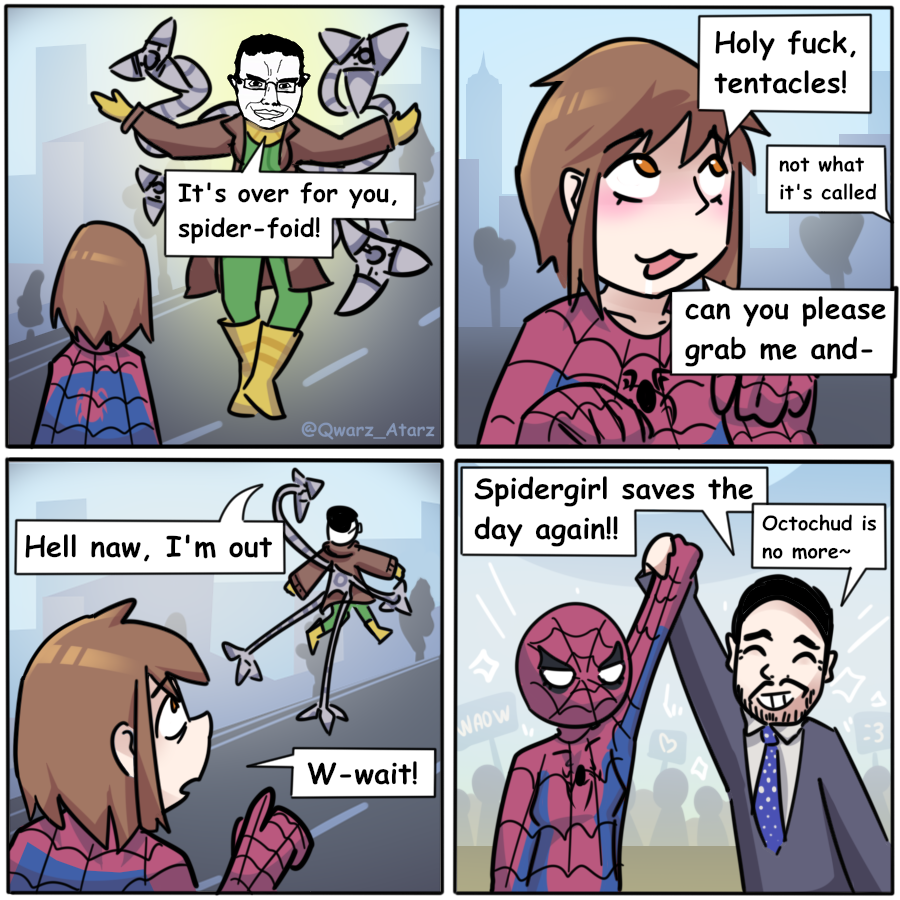 Qwarz_Atarz's tweet photo. Petra Parker meets Octochud
#spiderman #petraparker https://t.co/v87mTB7MRd