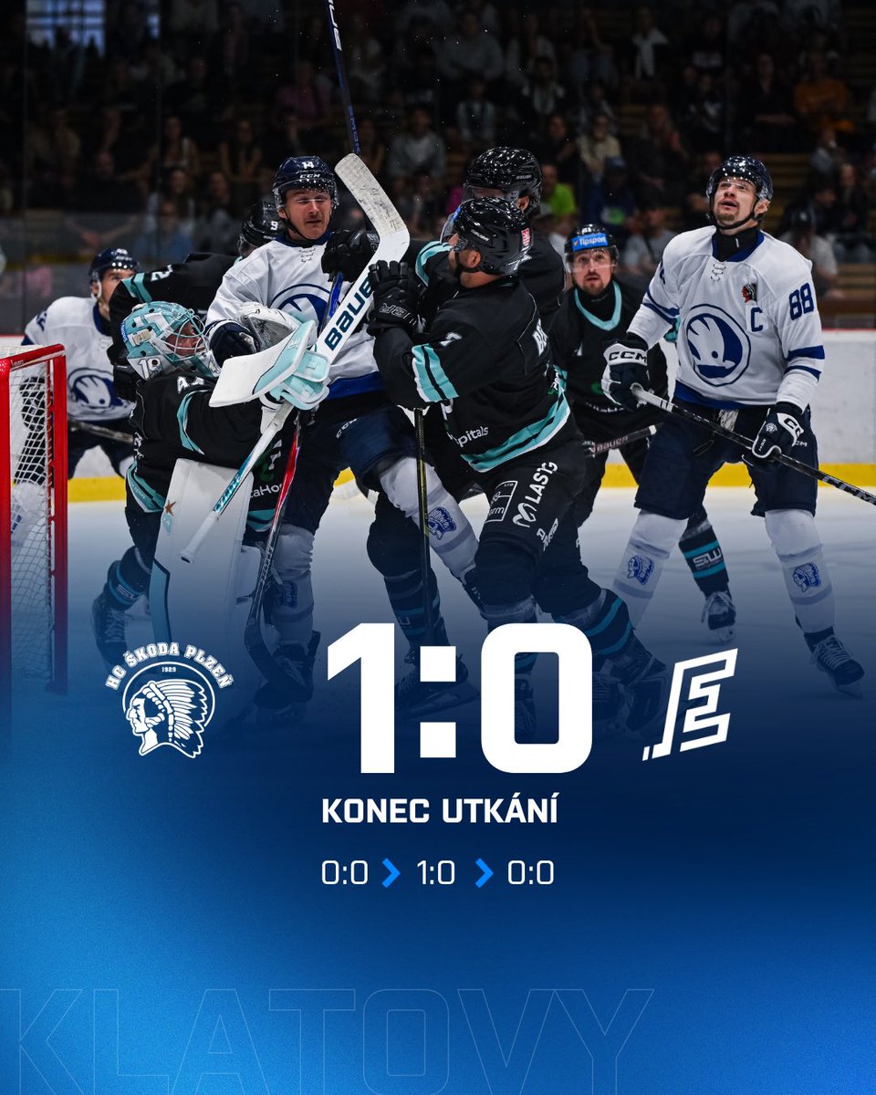 HC_Plzen's tweet photo. VÝHRA!!!🔵⚪️

V Klatovech vítězíme fotbalovým výsledkem!

#modrobila | #plzen https://t.co/q0myeFHfO0