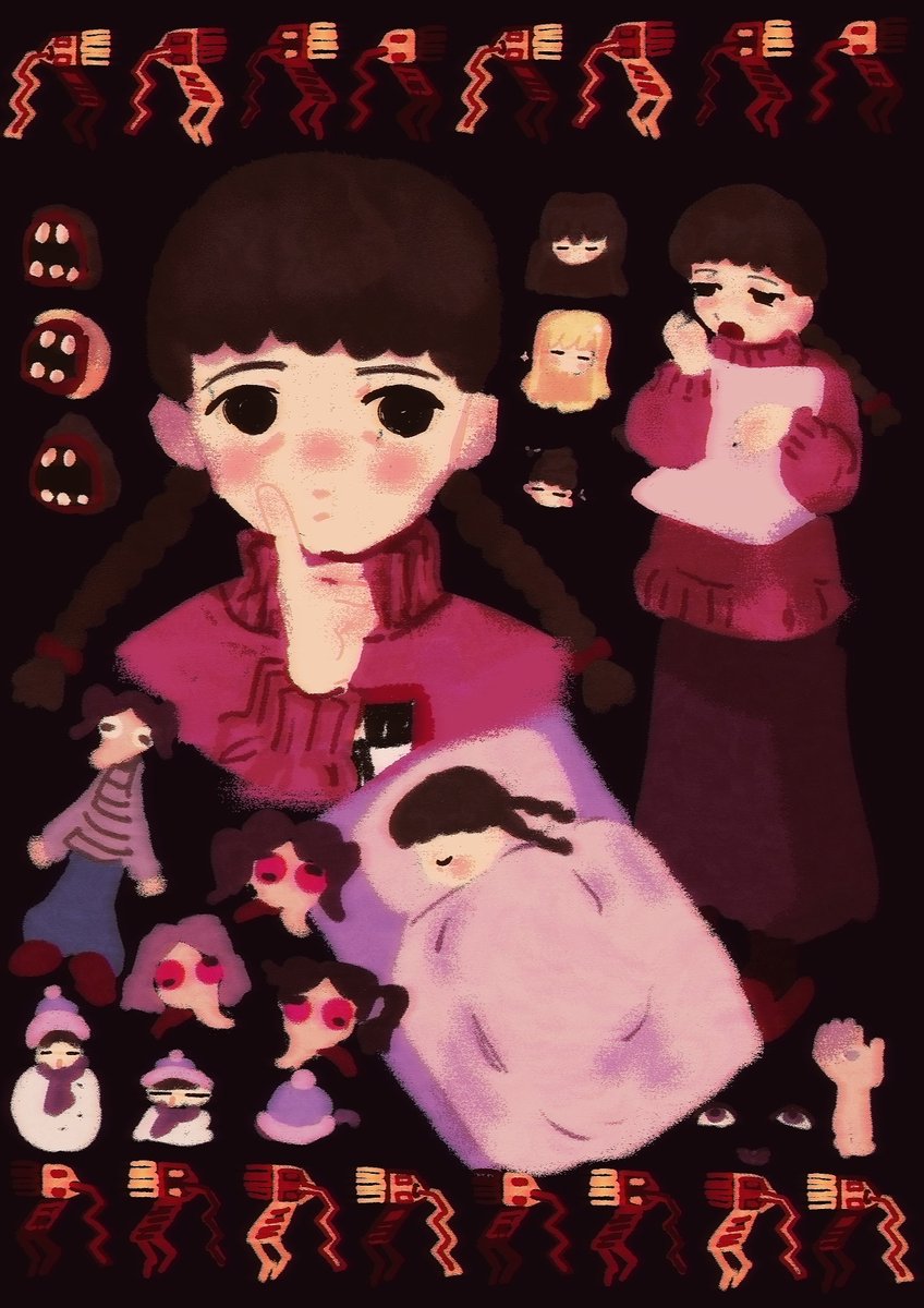 lizardmusya's tweet photo. yume nikki doodles https://t.co/vFgAQpaCwM