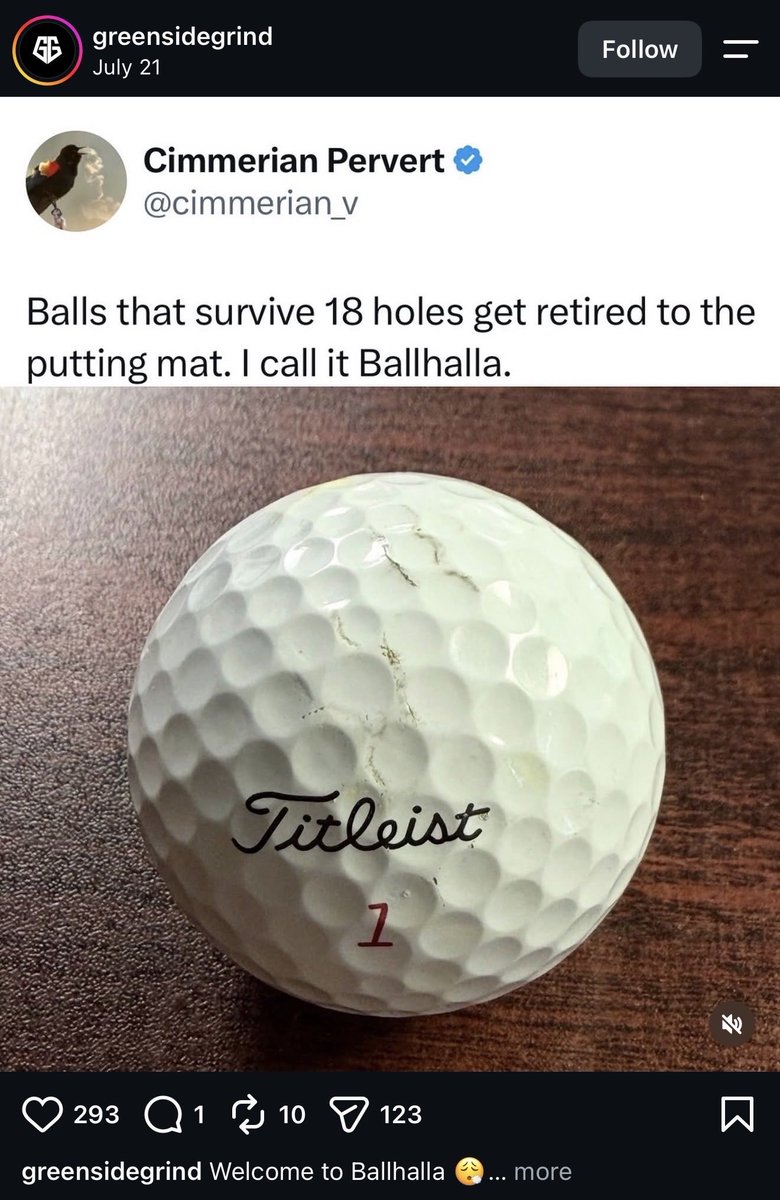 Chief_R_'s tweet photo. Time to go touch some grass.  I'll see you degenerates later......
🫡⚓️🏴‍☠️🏌‍♂️ https://t.co/JdYb3gDc9b