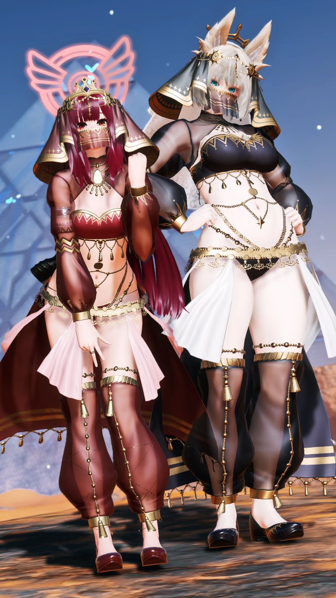 Ryufuka_PSO2NGS's tweet photo. 私の友達も最近、女装に挑戦し始めたんです。 #PSO2NGS #PSO2NGS_SS https://t.co/t13psUeT2j