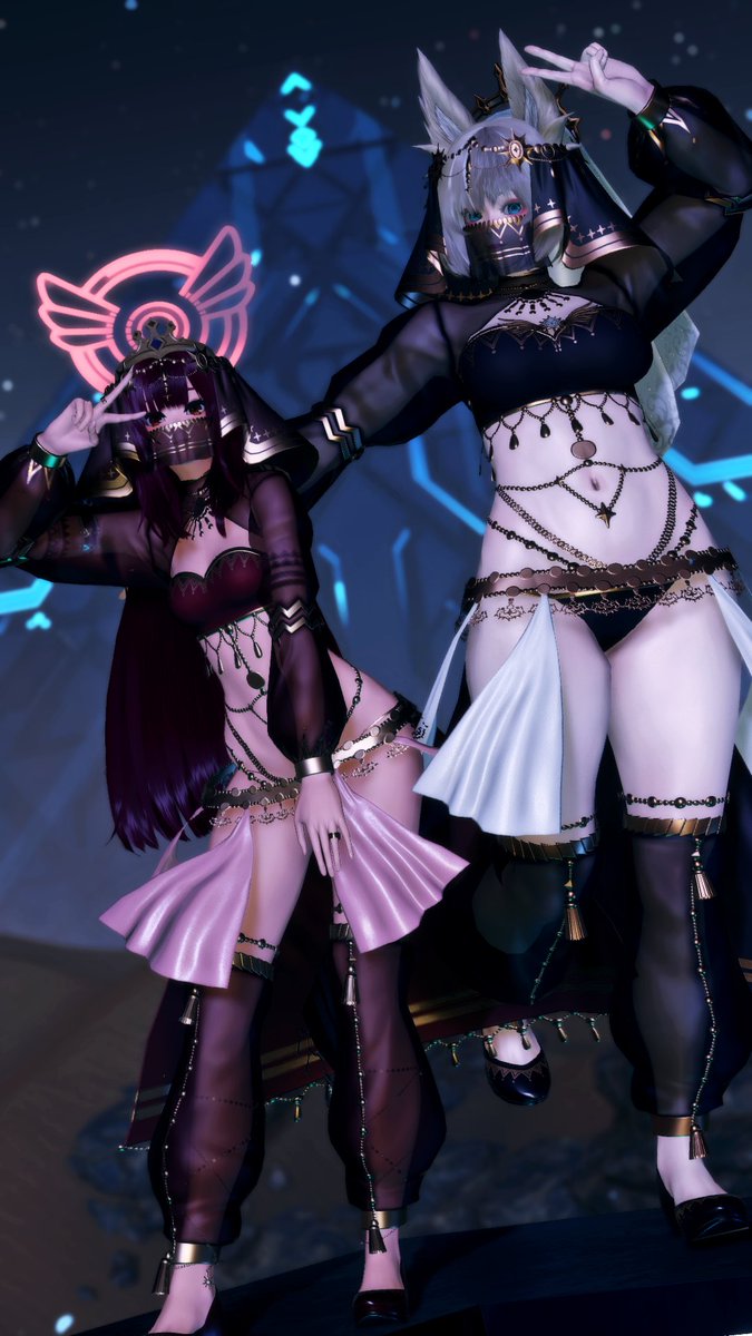 Ryufuka_PSO2NGS's tweet photo. 私の友達も最近、女装に挑戦し始めたんです。 #PSO2NGS #PSO2NGS_SS https://t.co/t13psUeT2j
