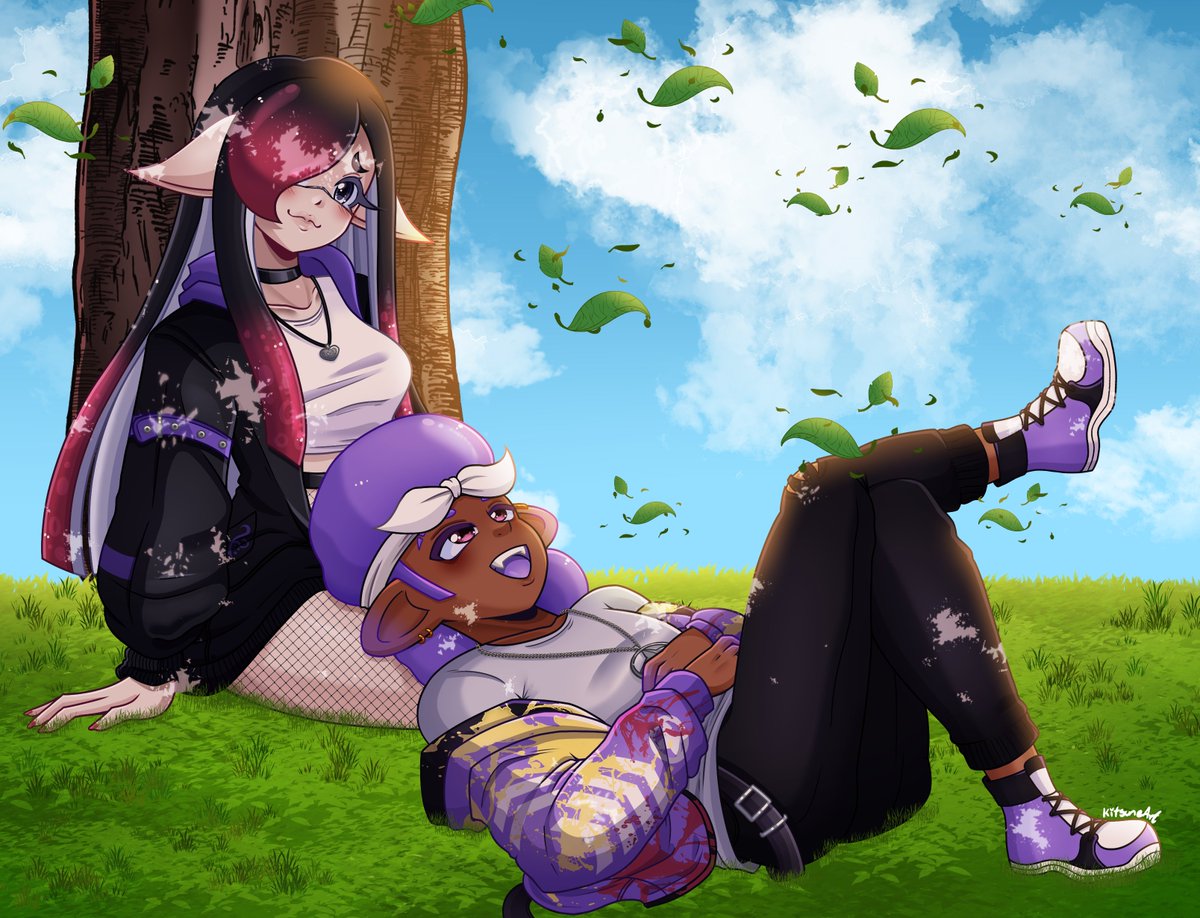 KitsuneArt2's tweet photo. Commission for @JustLatroy 

His OC's

#commission #splatoon #inkling #octoling #couple #スプラトゥーン3 https://t.co/Vg1QYx58DC