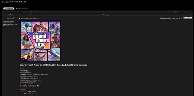 kuba856764's tweet photo. GTA 6 build leaked online, available for download. 

It’s a build from Cyberleek, approximately 1.5 years old.

#gta #gta6 #gtavı #gtavıleak https://t.co/FQIX6q40xo
