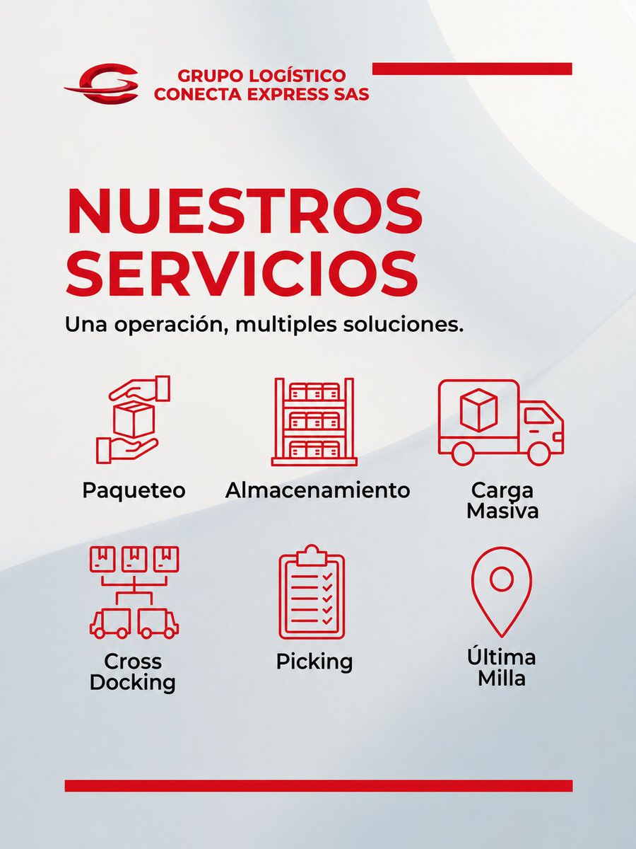 ConectaExpress's tweet photo. En Conecta Express somos tu aliado logístico, brindándote soluciones y asesoría para que tu operación sea más eficiente.

Tu operación. Nuestra conexión.

#conectaexpress #Logística #Transporte https://t.co/J6jNs4OS5w