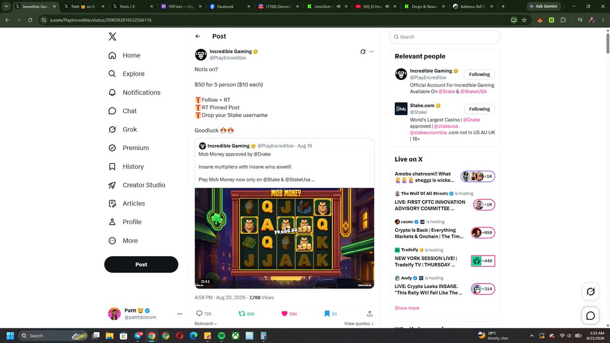 patttdotcom's tweet photo. @PlayIncredible yeheeey, thanks for this @PlayIncredible. we love how generous you are to the community. 

Followed you, liked, retweeted. I retweeted you pinned post too. proofs attached below. hoping to win again from you.

stake: pattt06 https://t.co/PI0IEcFDc4
