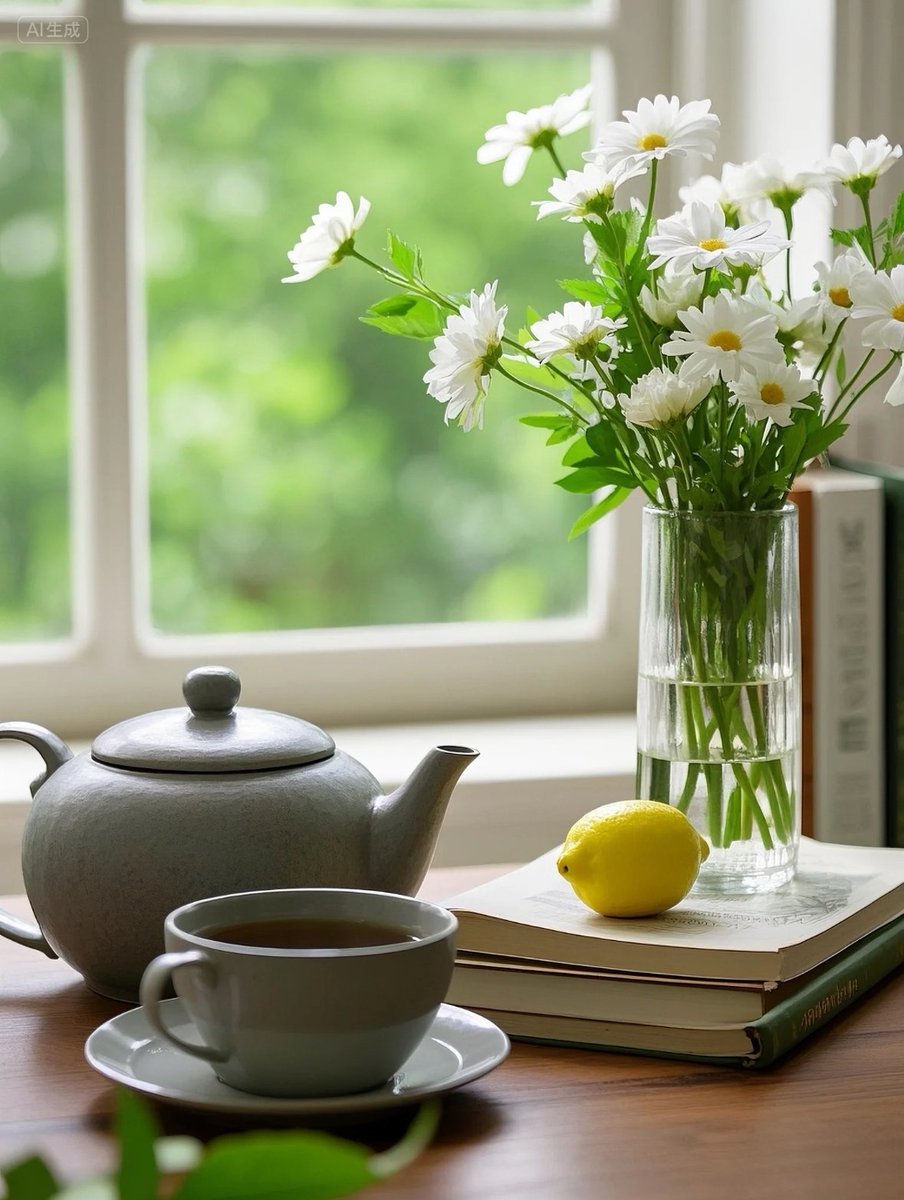 Fahry_rianda's tweet photo. Just sat by the window with warm tea, watching leaves dance in the soft breeze—small, quiet moments that stitch my heart with light today. https://t.co/a0MPX6PrD9