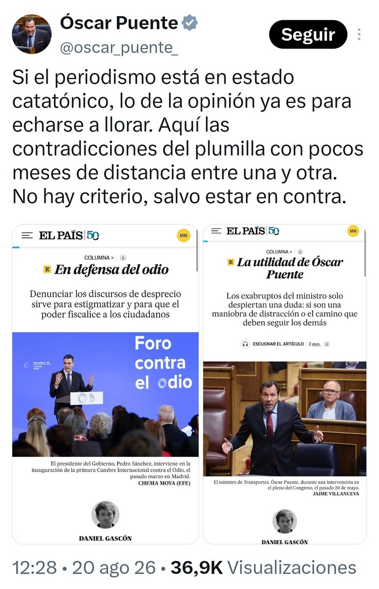 JuezTeo's tweet photo. «El verdadero periodismo mantiene a los ciudadanos avisados, a las putas advertidas y al gobierno inquieto». Francisco Umbral https://t.co/FcwQ2ZeoHo