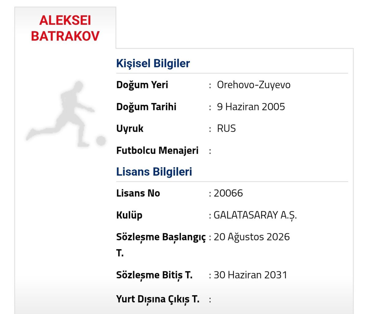 Burakeren_1987's tweet photo. Batrakov'un lisansı çıkartılmış. Demek ki Erzurumspor maçının kafilesine bir şekilde dahil edilecek. Yedekler arasında yer almasını bekliyorum artık. Lisans işi aceleyle halledilmiş. Sebebi bu olmalı. https://t.co/XE9PLtaUjn