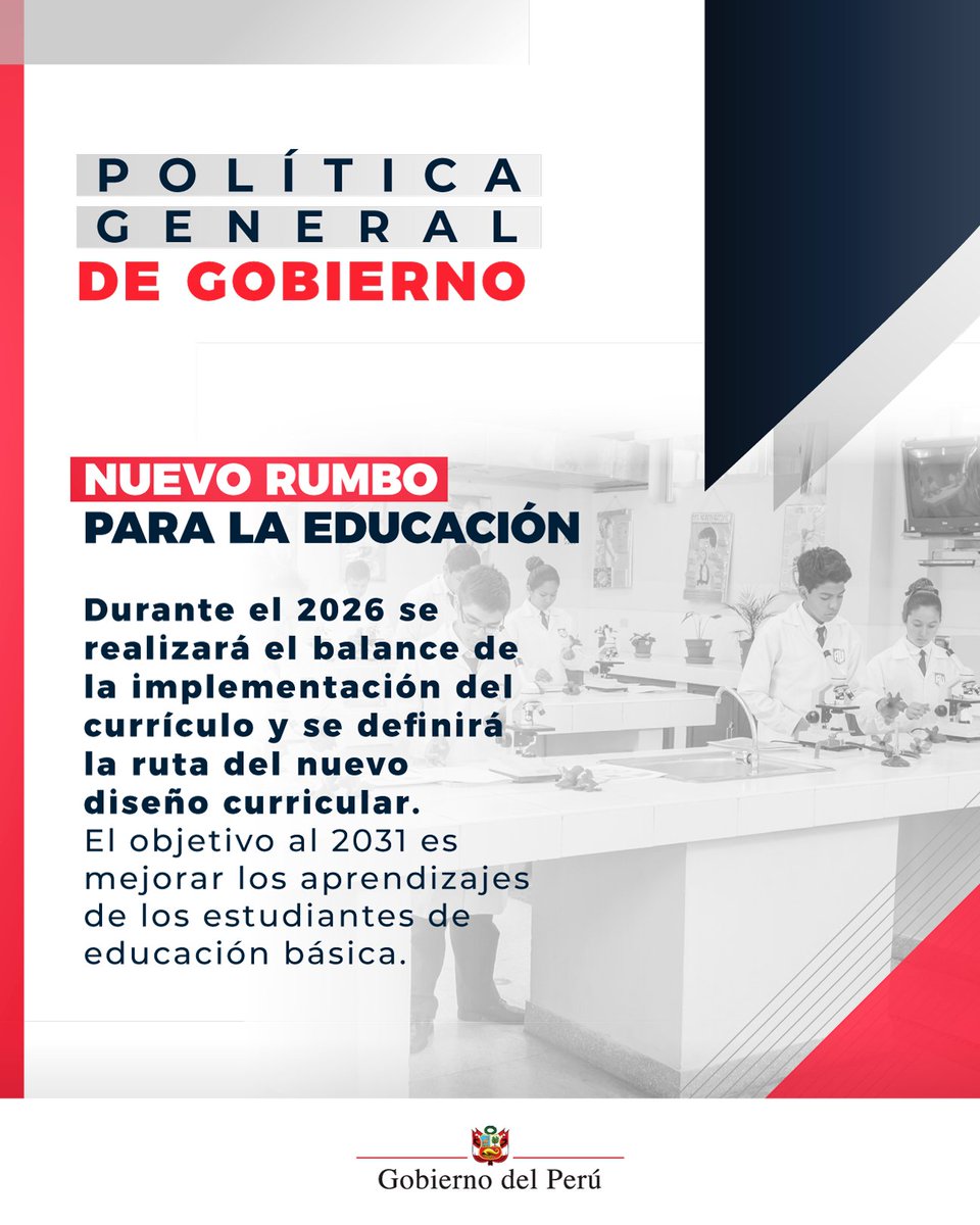 MineduPeru's tweet photo. #PolíticaGeneralDeGobierno | Implementaremos acciones para una educación de calidad. https://t.co/T8dxSKTSC1