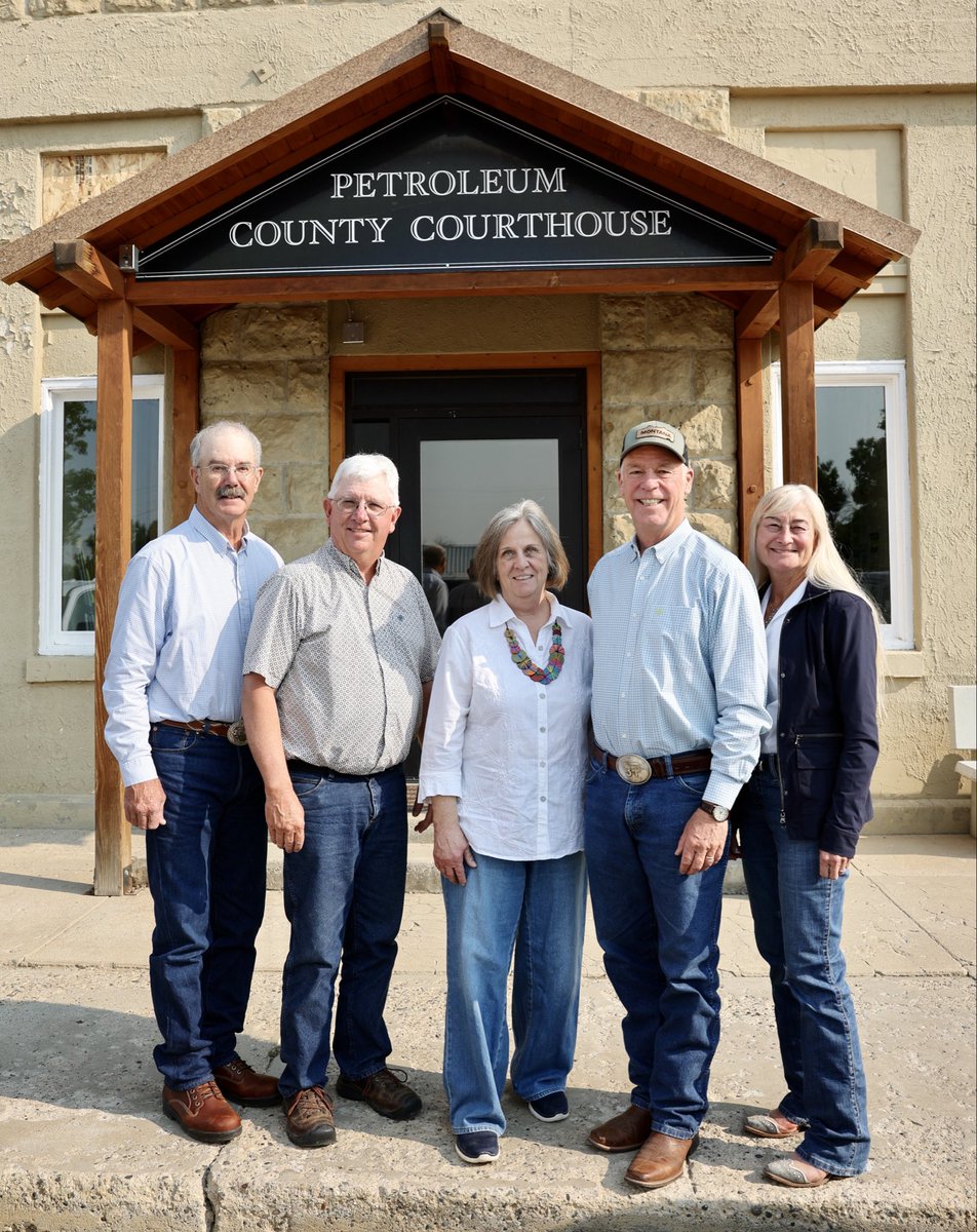 GovGianforte's tweet photo. The Petroleum County Courthouse has been standing for over 100 years, and thanks to a Montana Historic Preservation Grant, the community has the support they need to help preserve and restore this important building for generations to come. https://t.co/cOIR1VQq23