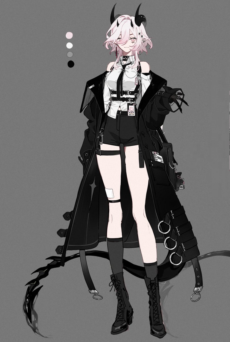 zefyrine's tweet photo. first concept vs vtuber design https://t.co/bll2SZkRnE