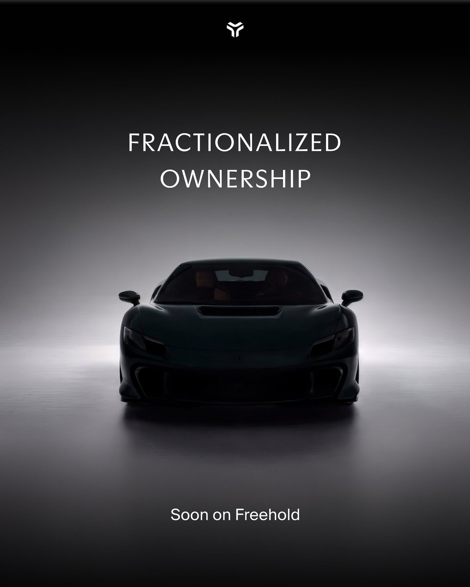 freehold_wallet's tweet photo. What if the world’s most legendary cars
could finally be owned by true enthusiasts?
Freehold.
Individually tokenized collector cars.
➡️ https://t.co/An0OROcwVr https://t.co/jF7QI1g1Bp