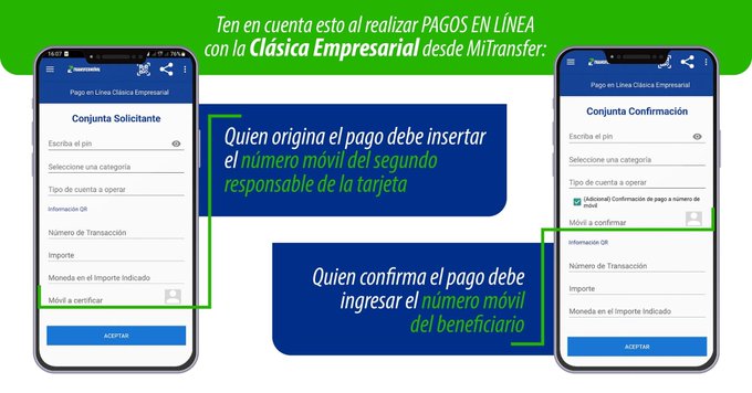 XiomaraGarcaSe1's tweet photo. Dato importante a tener en cuenta 👇 si vas a realizar pagos en línea con la tarjeta Clásica Empresarial. https://t.co/3mmUissHfy