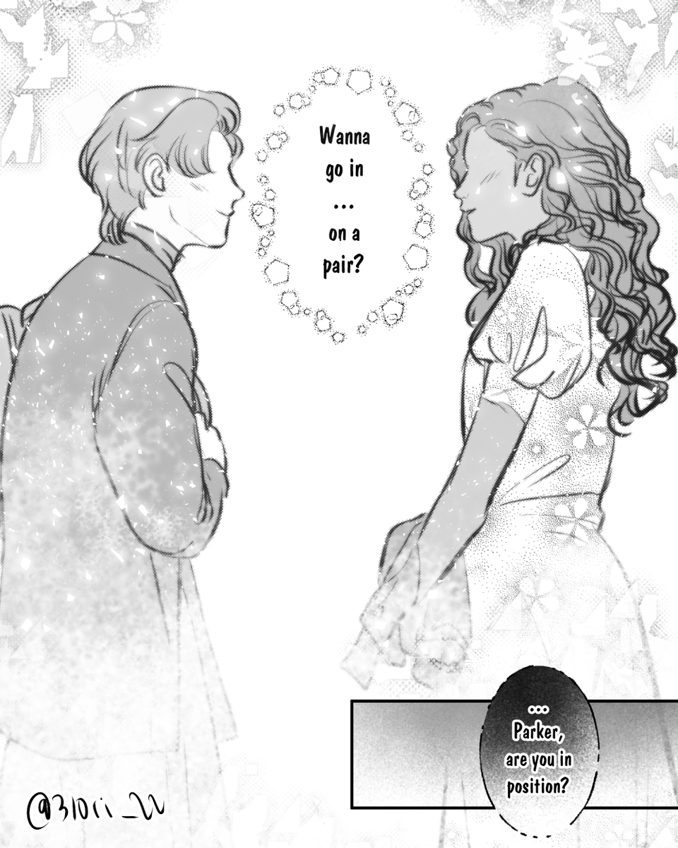 310ri_22's tweet photo. Far From Home Opera house scene but it's MJ and Petra (borrowing May's dress) https://t.co/gqeZtKAJQf