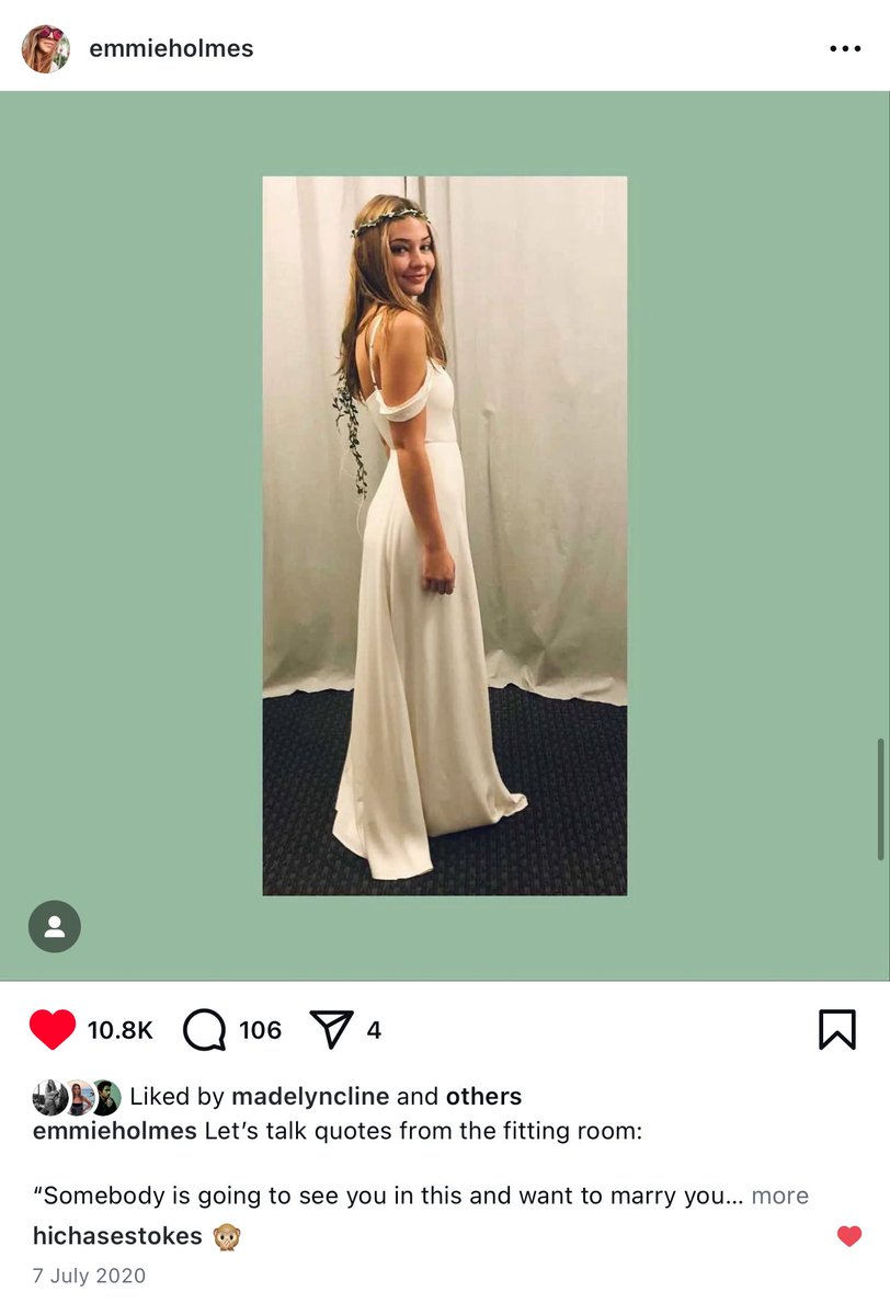 clinesbabie's tweet photo. and you know what? he did get to marry her in that dress. https://t.co/73oTfUN03D