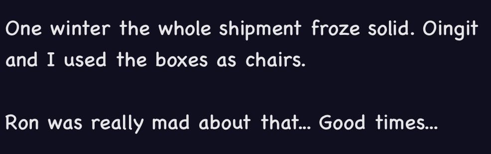 Sillygoose363's tweet photo. I like how we have canon indications that Harlow likes to tease Ron (I swear I’m NOT reaching) https://t.co/yHUcQGjv7R