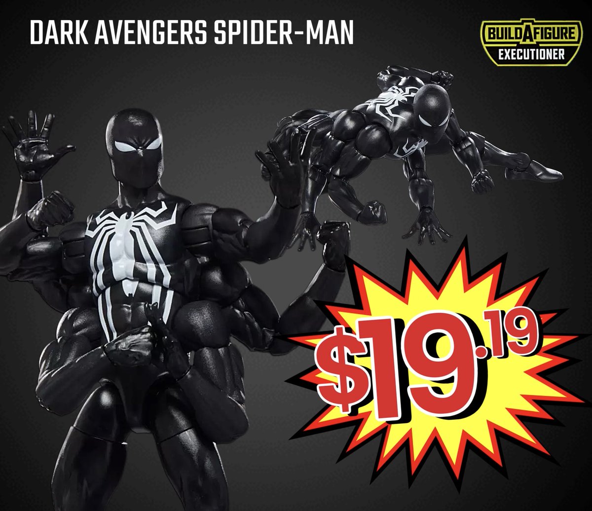 ToyWanderer's tweet photo. ⚡️   AMAZON  ⚡️  DEAL  ⚡️

Spider-Man (Dark Avengers)

💥   ~    $19.19

https://t.co/PngO50JxBh

Marvel Legends  (Executioner BAF)
Saga of Crystar 

#ad #marvellegends #hasbro #executionerbaf #marvel #actionfigures https://t.co/tTEkSkUuor