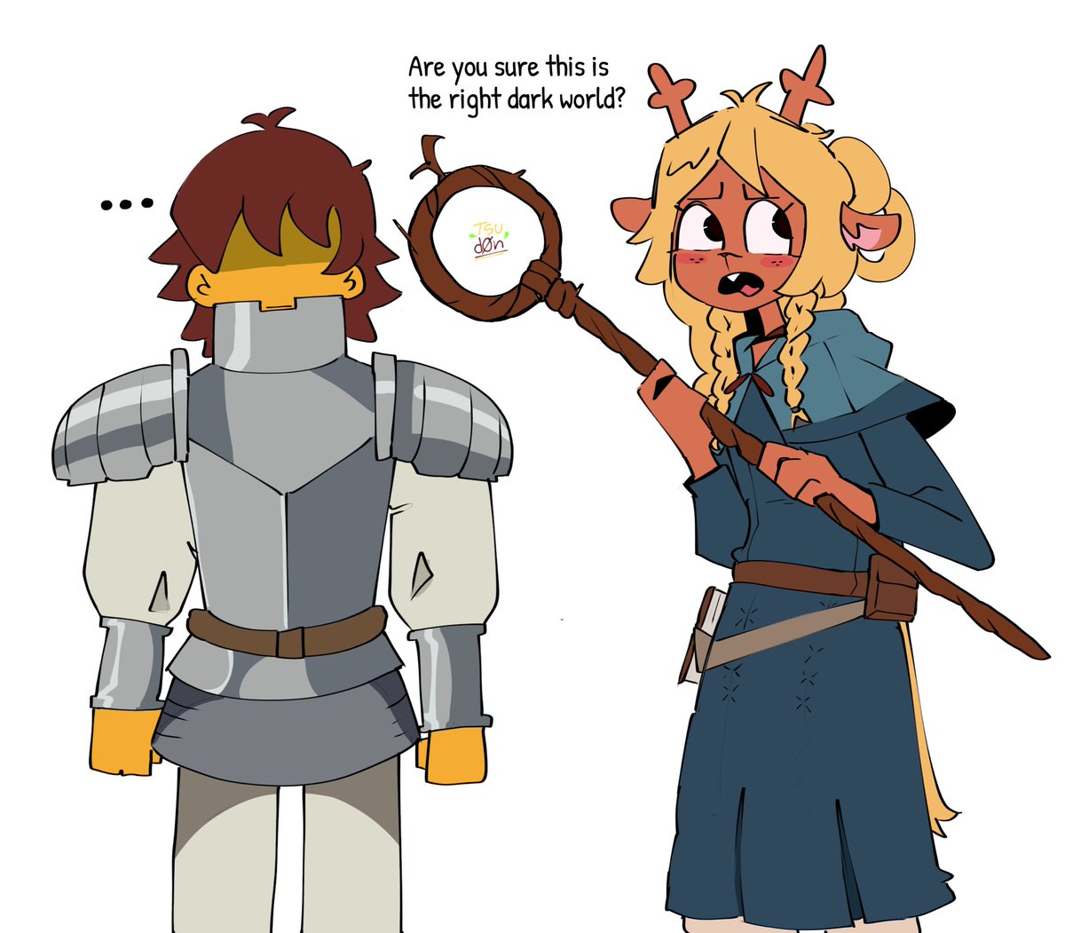 Tsud0n's tweet photo. I’m larping Deltarune how well did I do https://t.co/Xw3oCMTW6E