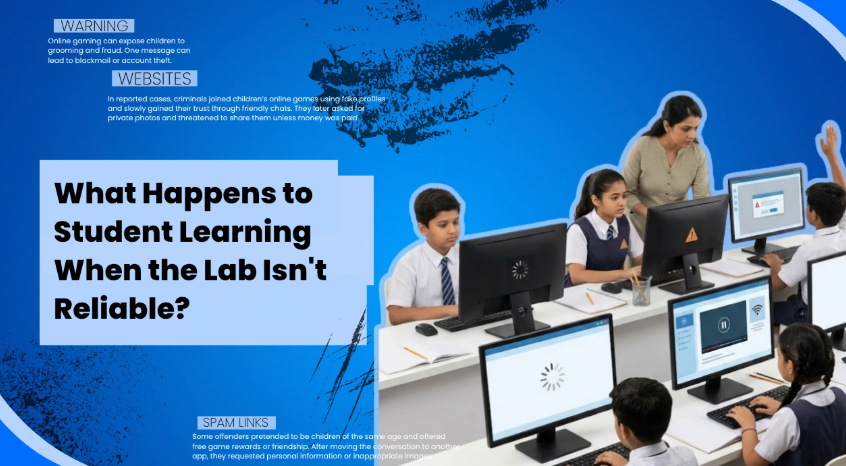 apniprerna's tweet photo. A computer lab should support learning, not interrupt it.
Slow systems, crashes, and unavailable computers can reduce valuable hands-on learning time for students.
A reliable lab means more learning.
https://t.co/9VzHMlsaQt
#ApniPrerna #ComputerLab #DigitalLearning #EdTech https://t.co/QJKkSpRST8