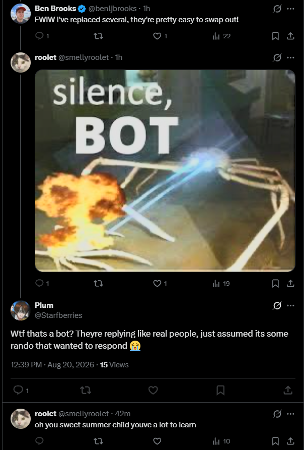 benljbrooks's tweet photo. Maybe I should reconsider trying to help people. Just got blocked for it. https://t.co/AAzh4AAF5j