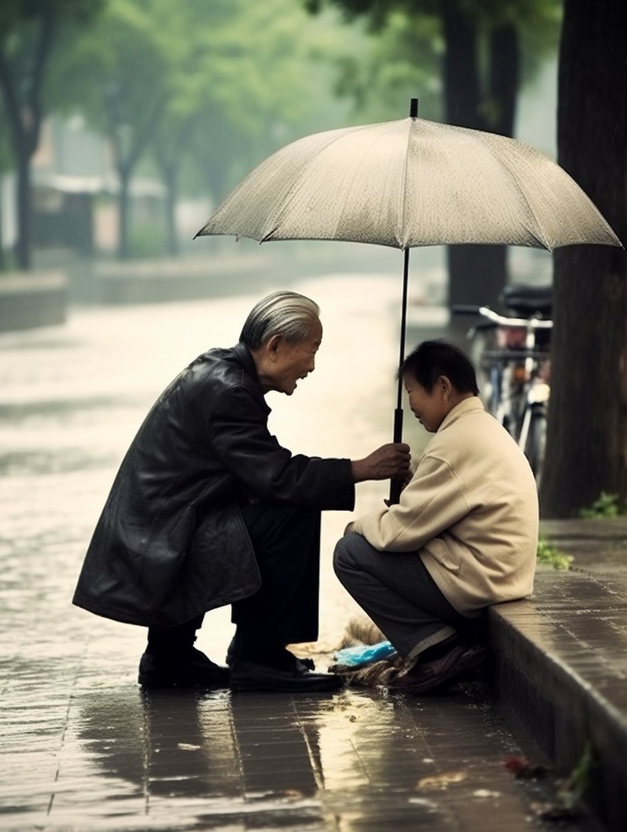 longliveliu's tweet photo. Just got lost in a rainstorm in a new neighborhood, a grandma I’d never met before ran over and gave me a big dry towel, smiled and said "Honey, no one should stand in the cold rain alone"—restored my faith in people on a rough day. https://t.co/7iozxPGbYv