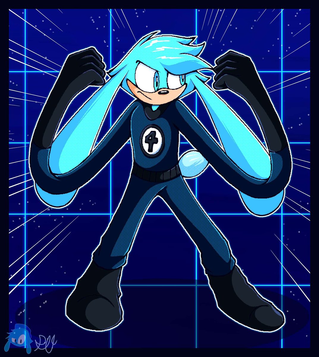 PatrickElRabejo's tweet photo. Get ready because Mr. Buntastic has arrived in action 🐰🤘

Drawing I made for the collab of @/jeanart_sfw discord server with a Marvel theme xD 

#OCart #SonicOC #MarvelArt https://t.co/EbeNXLuH15