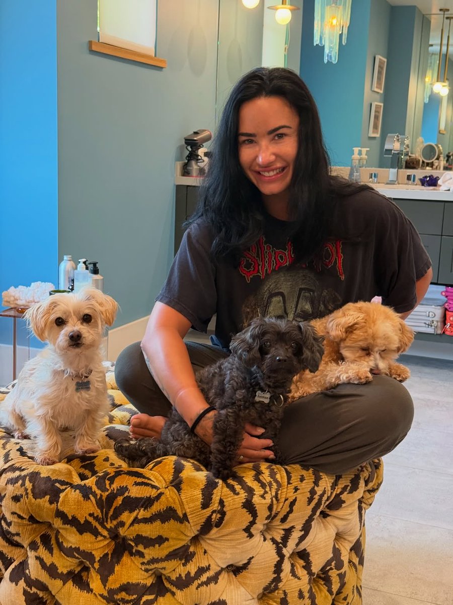portallovato's tweet photo. Mãe de pet 🐾

📸 | Demi Lovato em novas fotos compartilhadas por seu marido. ❤️ https://t.co/AxxskmMbId