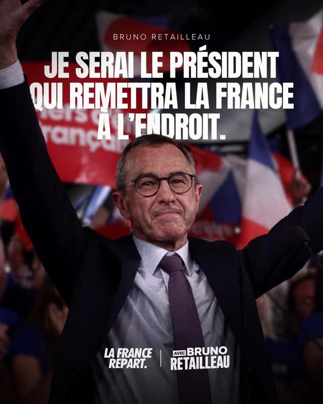 LegrouxVincent's tweet photo. .@BrunoRetailleau est le seul candidat qui a un programme qui tient la route et qui permet de redresser la situation économique et sociale du pays #AvecRetailleau #NePlusSubir #Retailleau2027 #LaFranceRepart 🎉 https://t.co/5V2TwG0vHm
