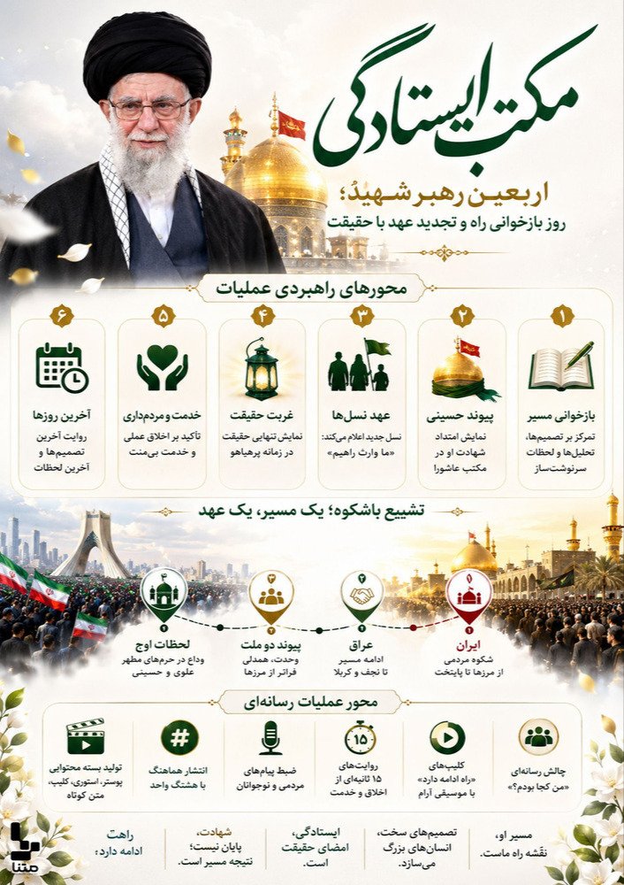 Moride_Avini's tweet photo. #اینفوگرافیک | اربعین رهبر شهید

#مکتب_ایستادگی https://t.co/OcY9RIPVEi